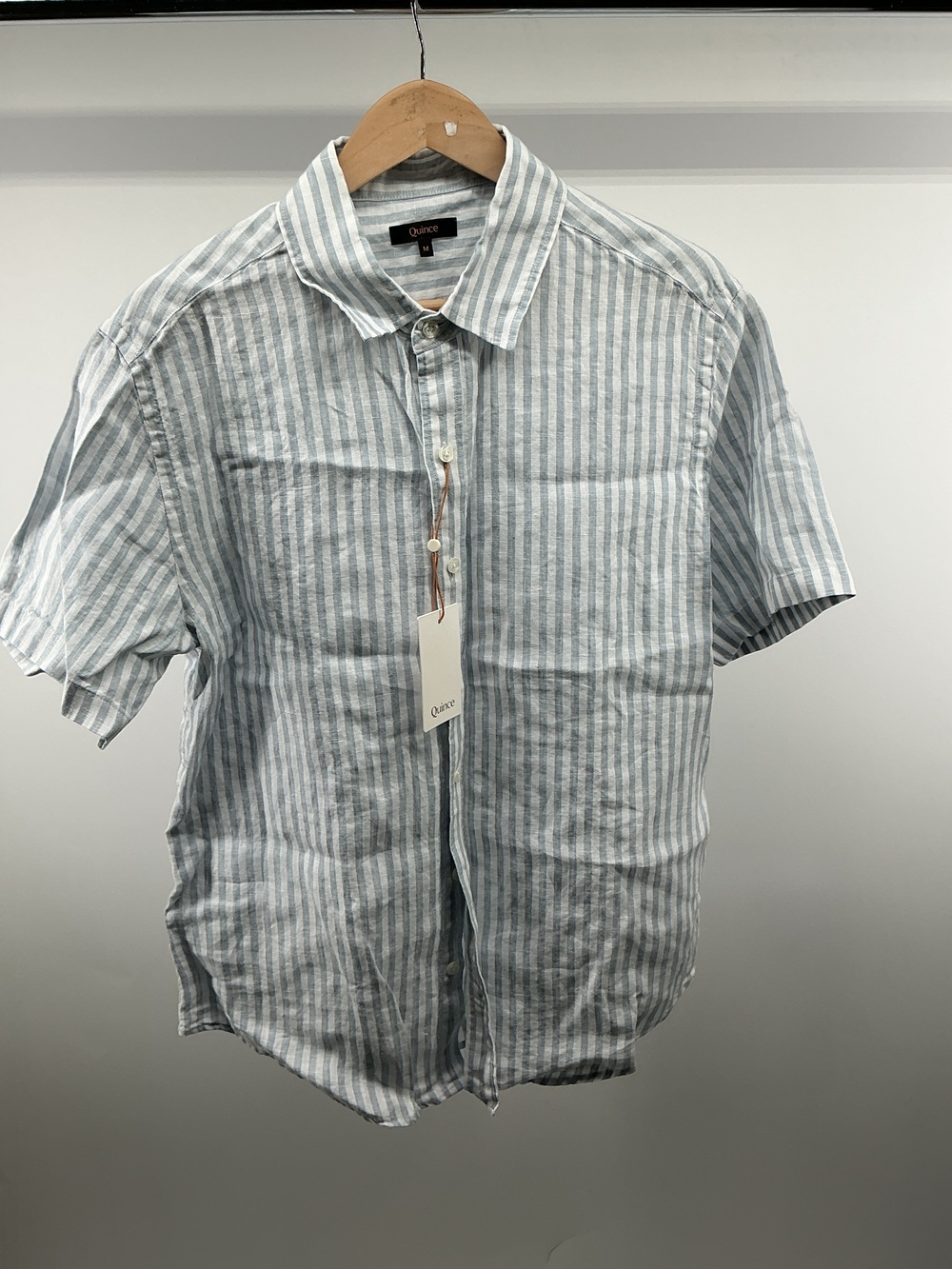 100% European Linen Relaxed Short Sleeve Shirt